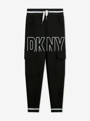 DKNY Boys Logo Joggers in Black