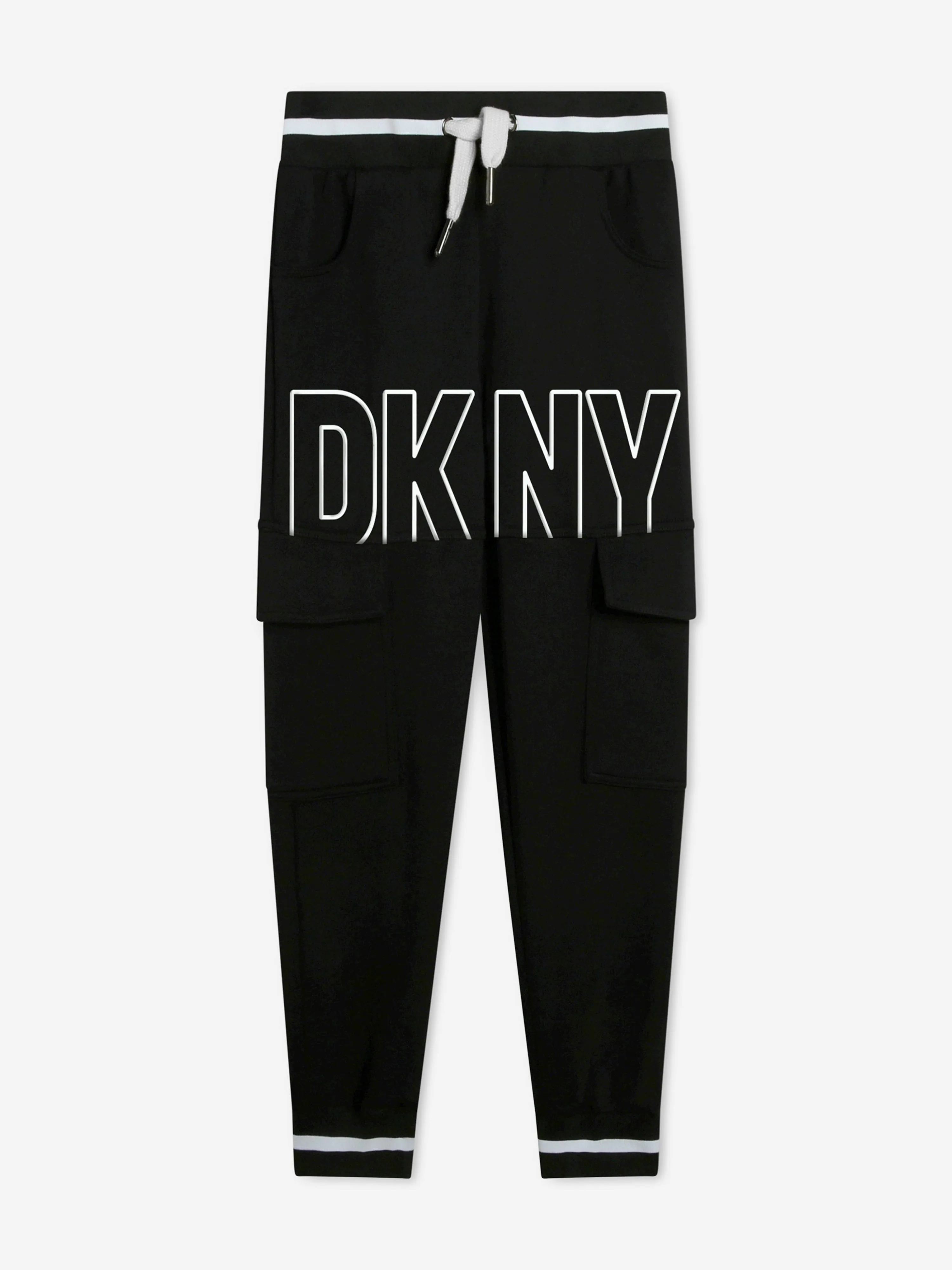 DKNY Boys Logo Joggers in Black