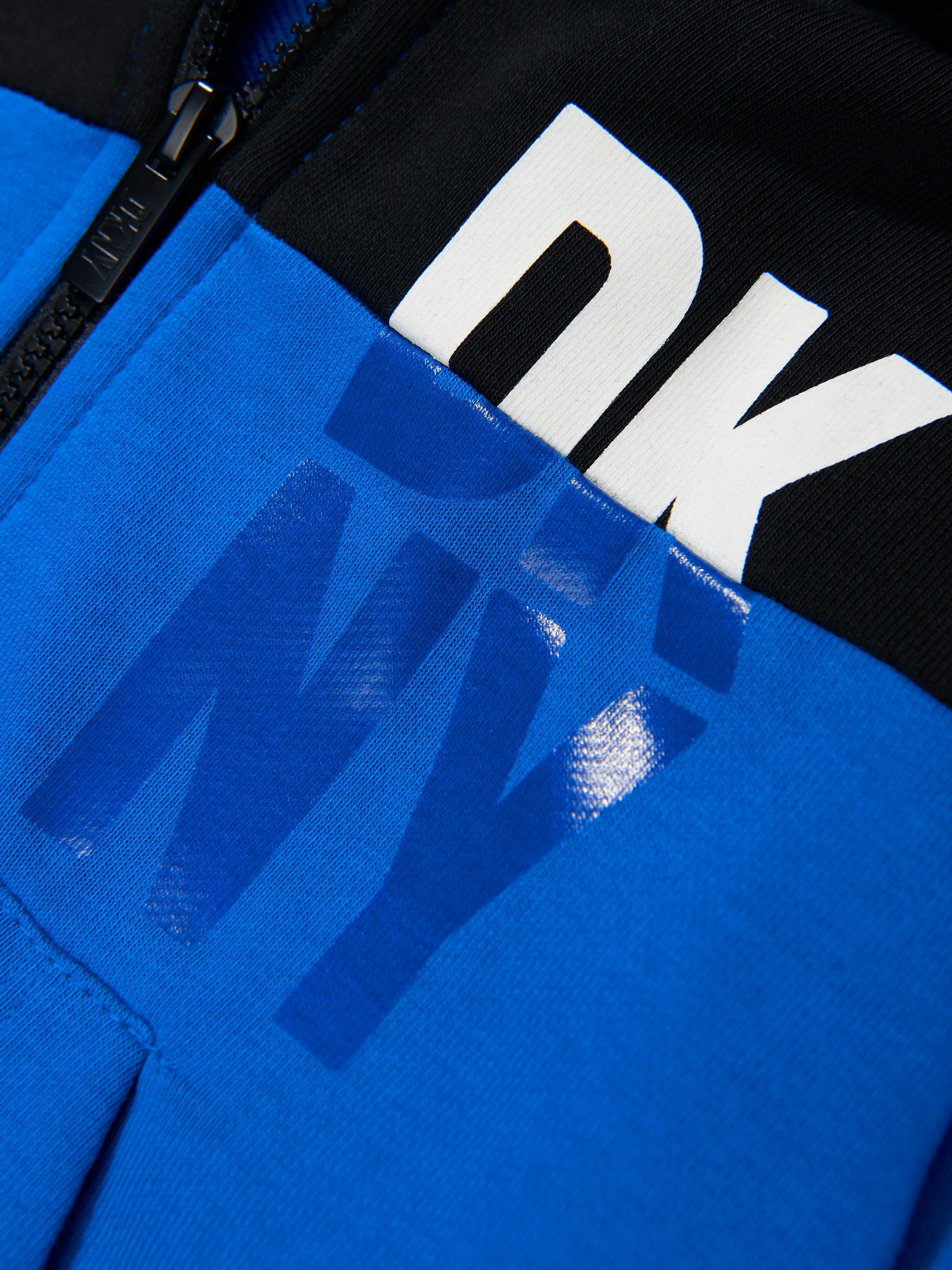 DKNY Boys Logo Print Zip Up Top