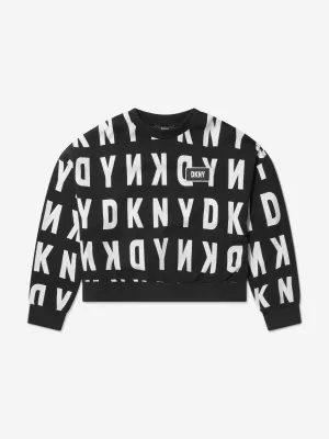 DKNY Girls All Over Logo Sweatshirt