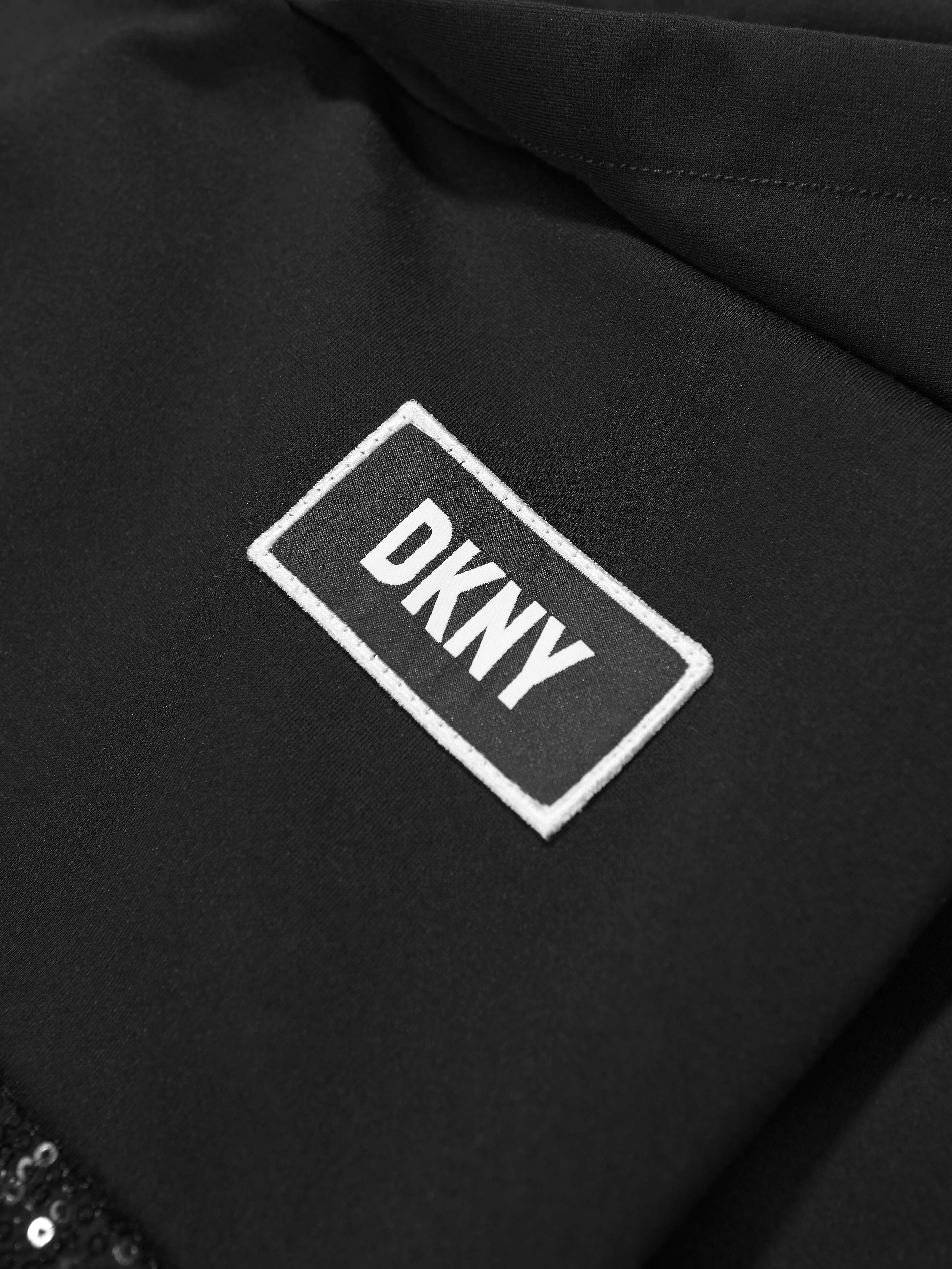 DKNY Girls Sequin Pocket Hoodie