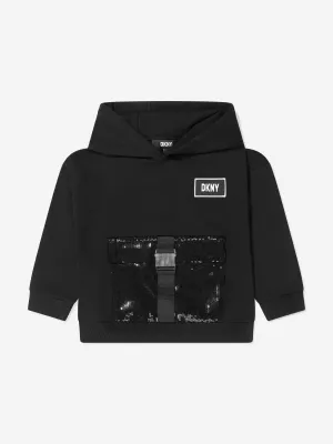 DKNY Girls Sequin Pocket Hoodie