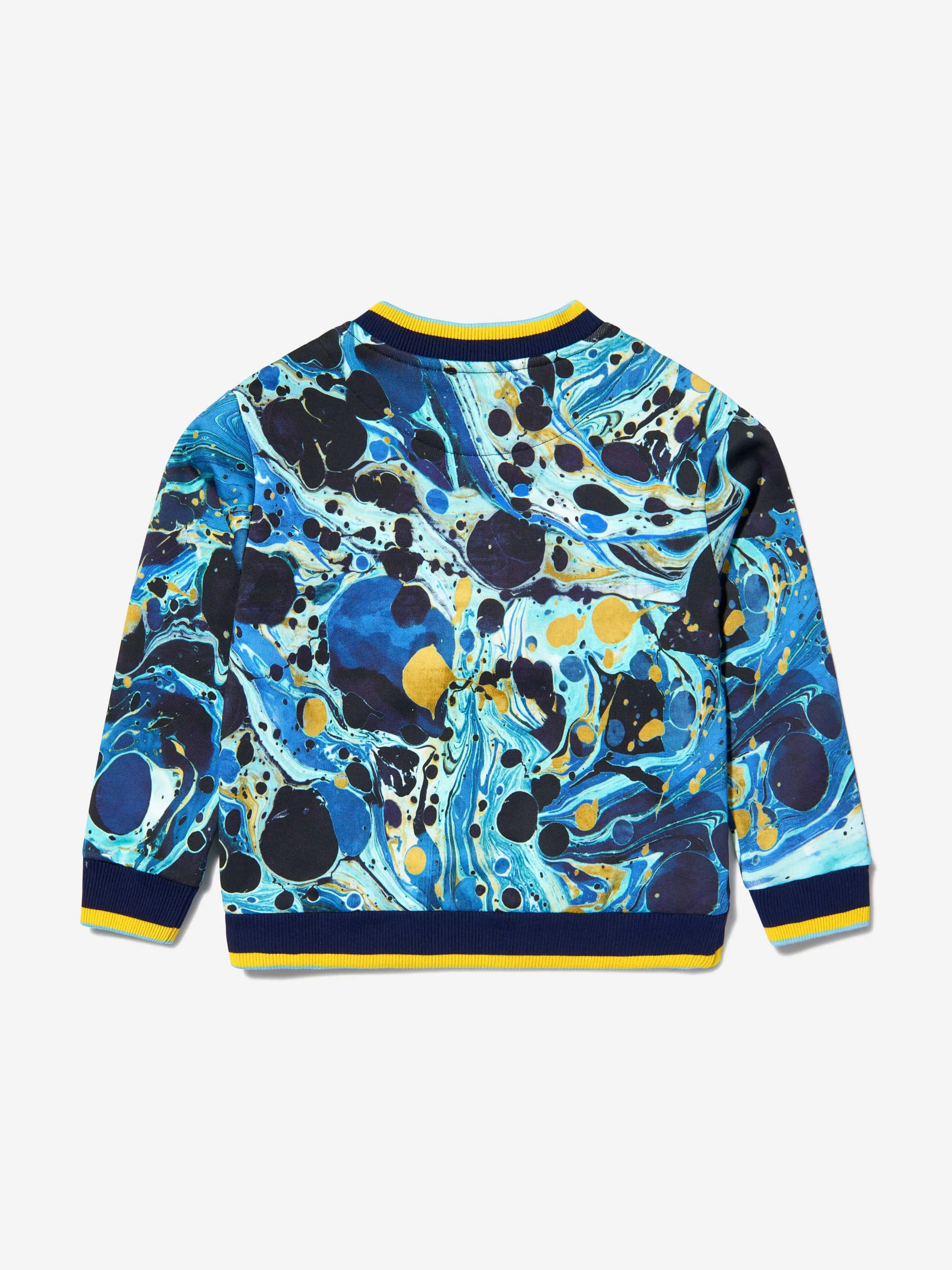 Dolce & Gabbana Boys Cotton Marble Print Sweatshirt