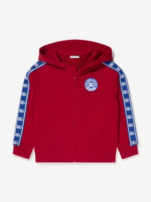 Dolce & Gabbana Boys Logo Tape Zip Up Hoodie