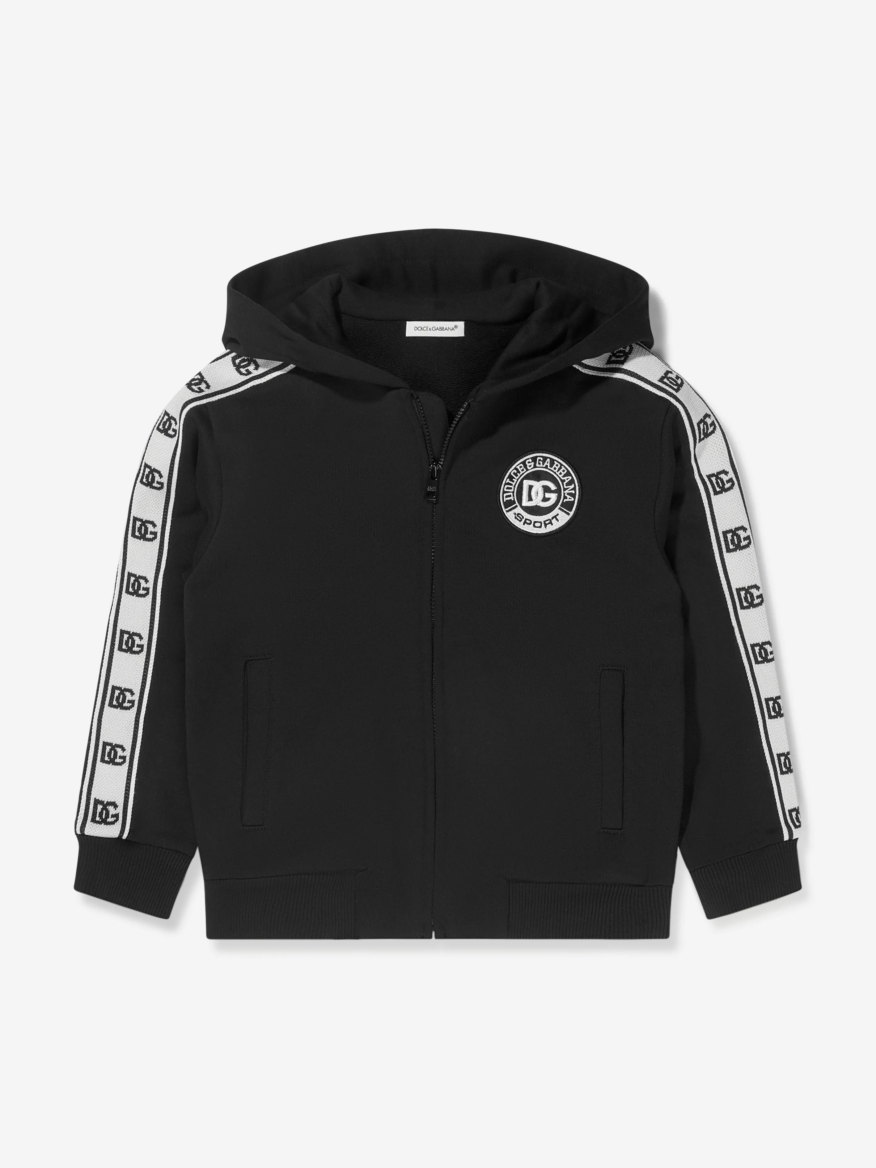 Dolce & Gabbana Kids Logo Zip Up Hoodie