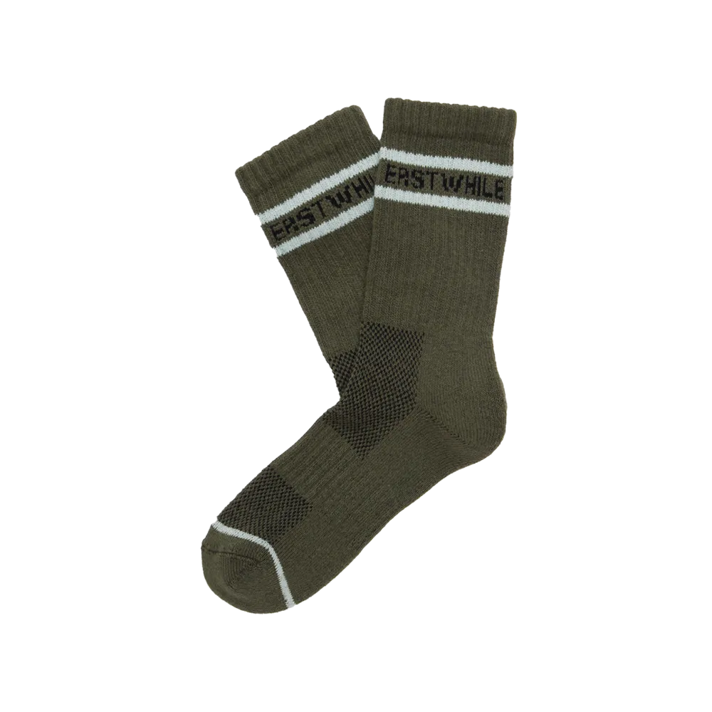 Erstwhile - Crew Logo Sock | Aqua