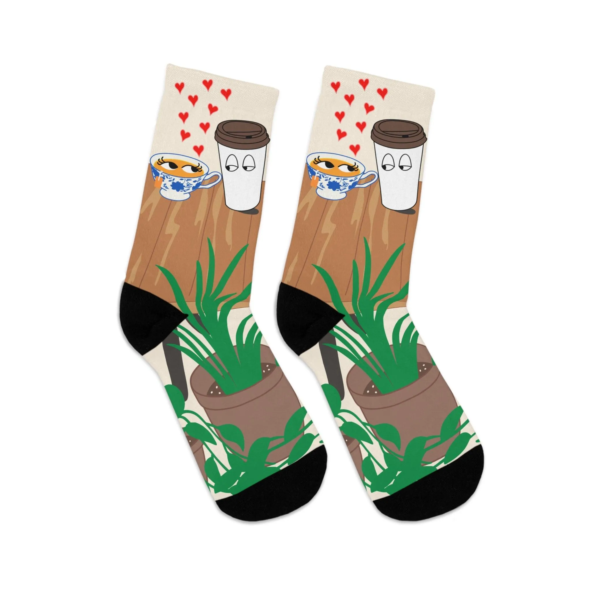 Flirting Coffee & Tea Socks