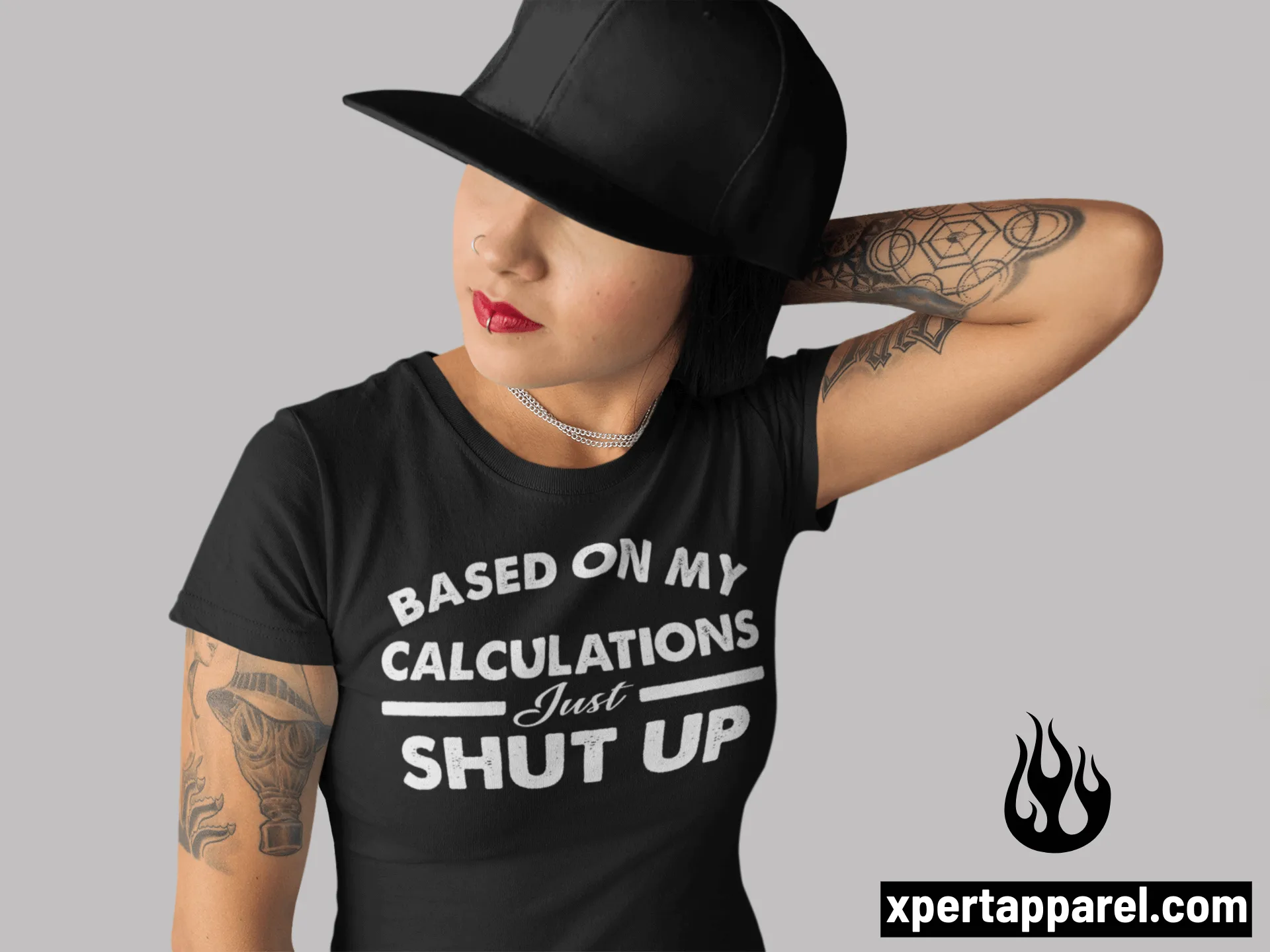 Funny - Based on My Calculations Just Shut Up T-shirt Design