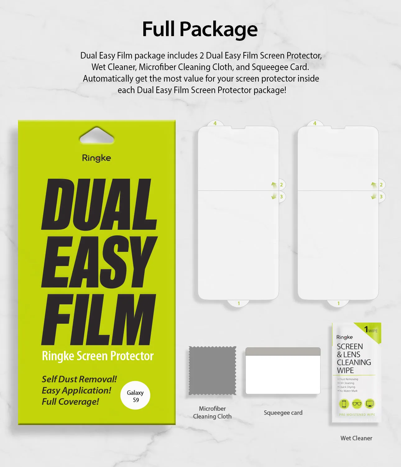 Galaxy S9 Screen Protector | Dual Easy Film