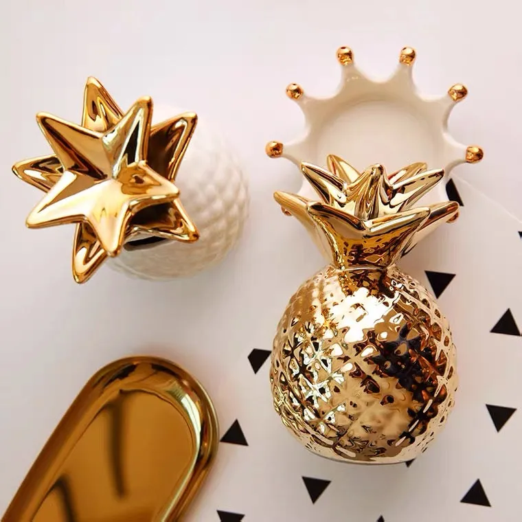 Gold Pineapple Ornament