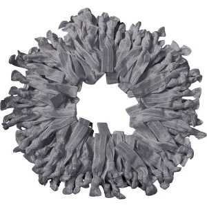 Gray Ribbon Hair Ties - 100