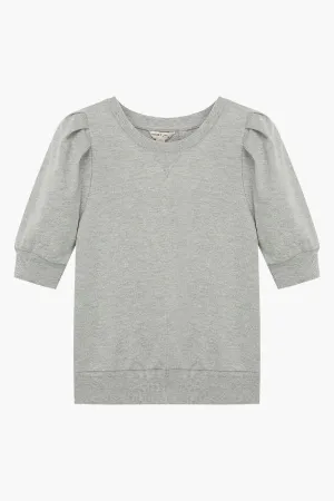 Habitual Kids Puff Sleeve Kids Sweatshirt - Grey