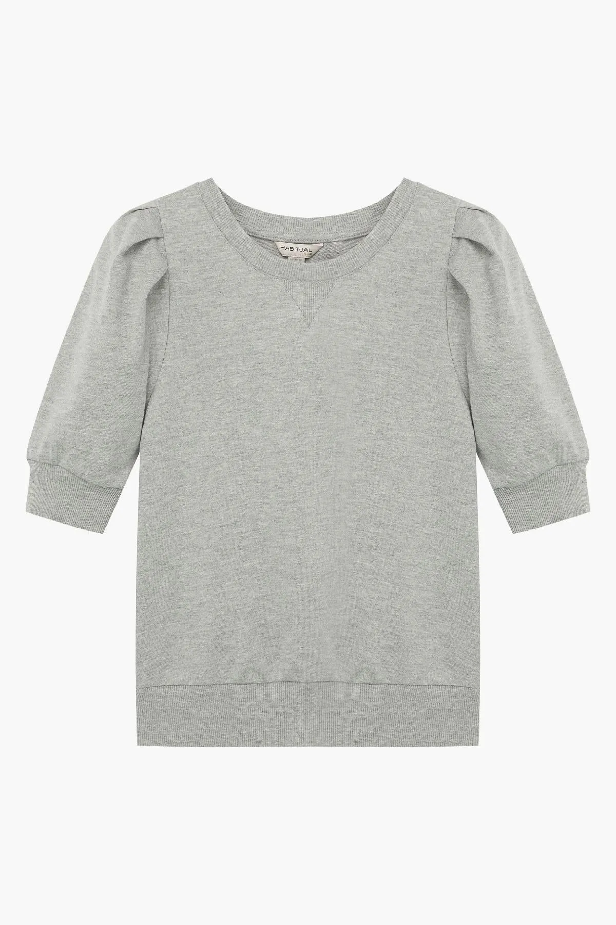 Habitual Kids Puff Sleeve Kids Sweatshirt - Grey