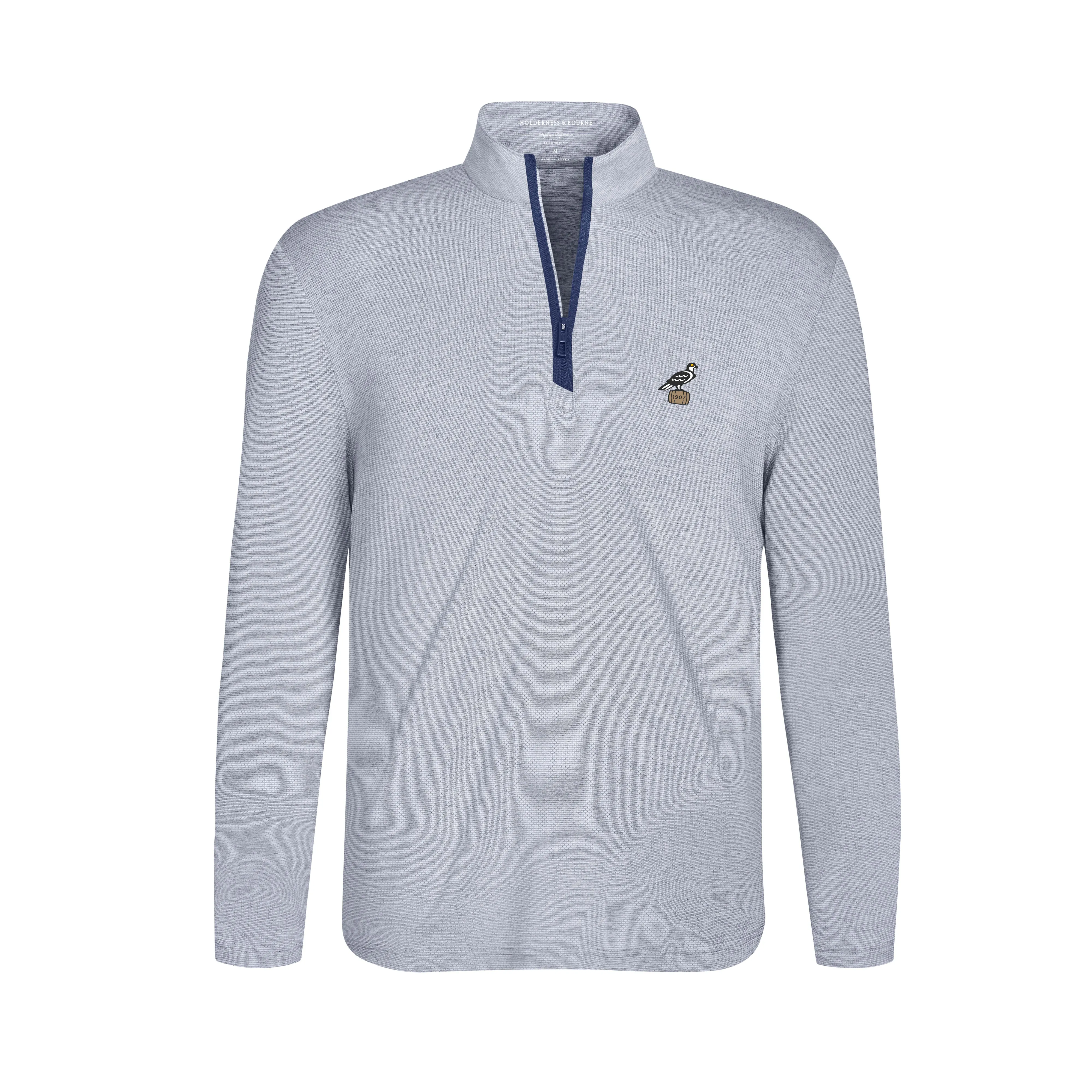 Holderness & Bourne - Bell Pullover w Spey Bay Logo - Heathered Oxford