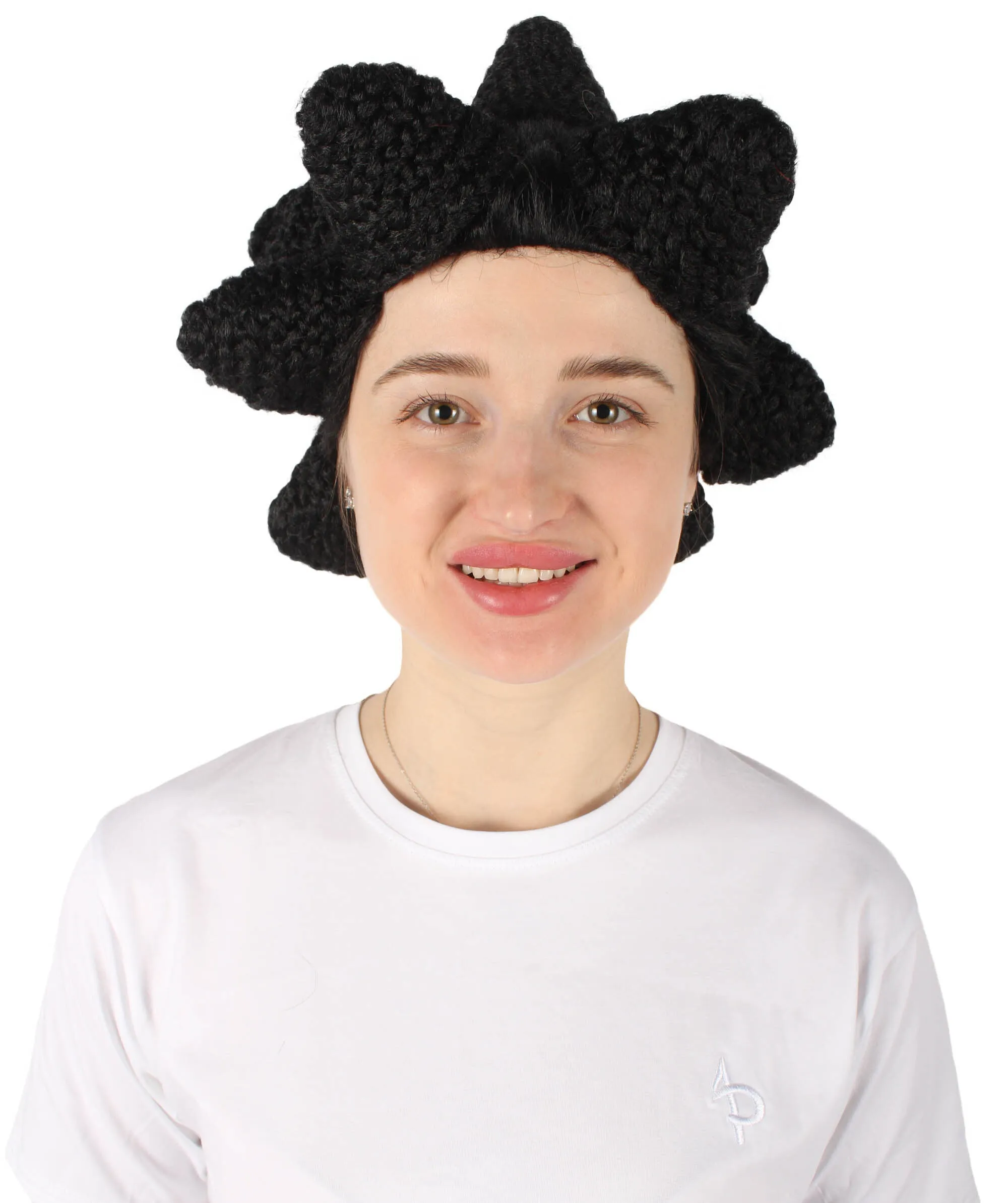 HPO Adult Women's Bantu Knot Black Wig I Cosplay and Halloween Wig I Flame-retardant Synthetic Fiber