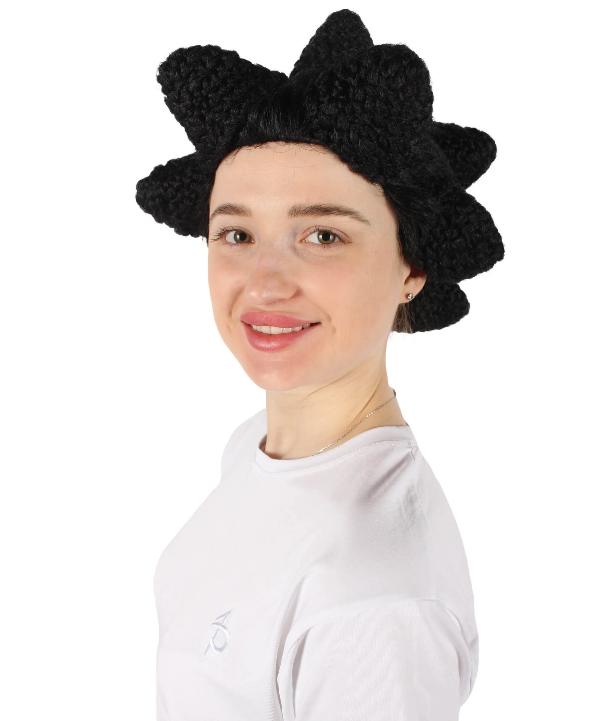 HPO Adult Women's Bantu Knot Black Wig I Cosplay and Halloween Wig I Flame-retardant Synthetic Fiber