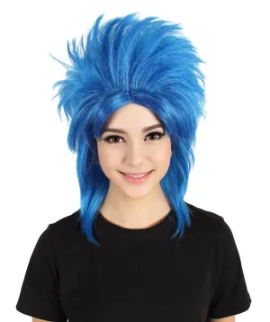 HPO Adult Women's Blue Updo Drag Queen Wig for Cosplay