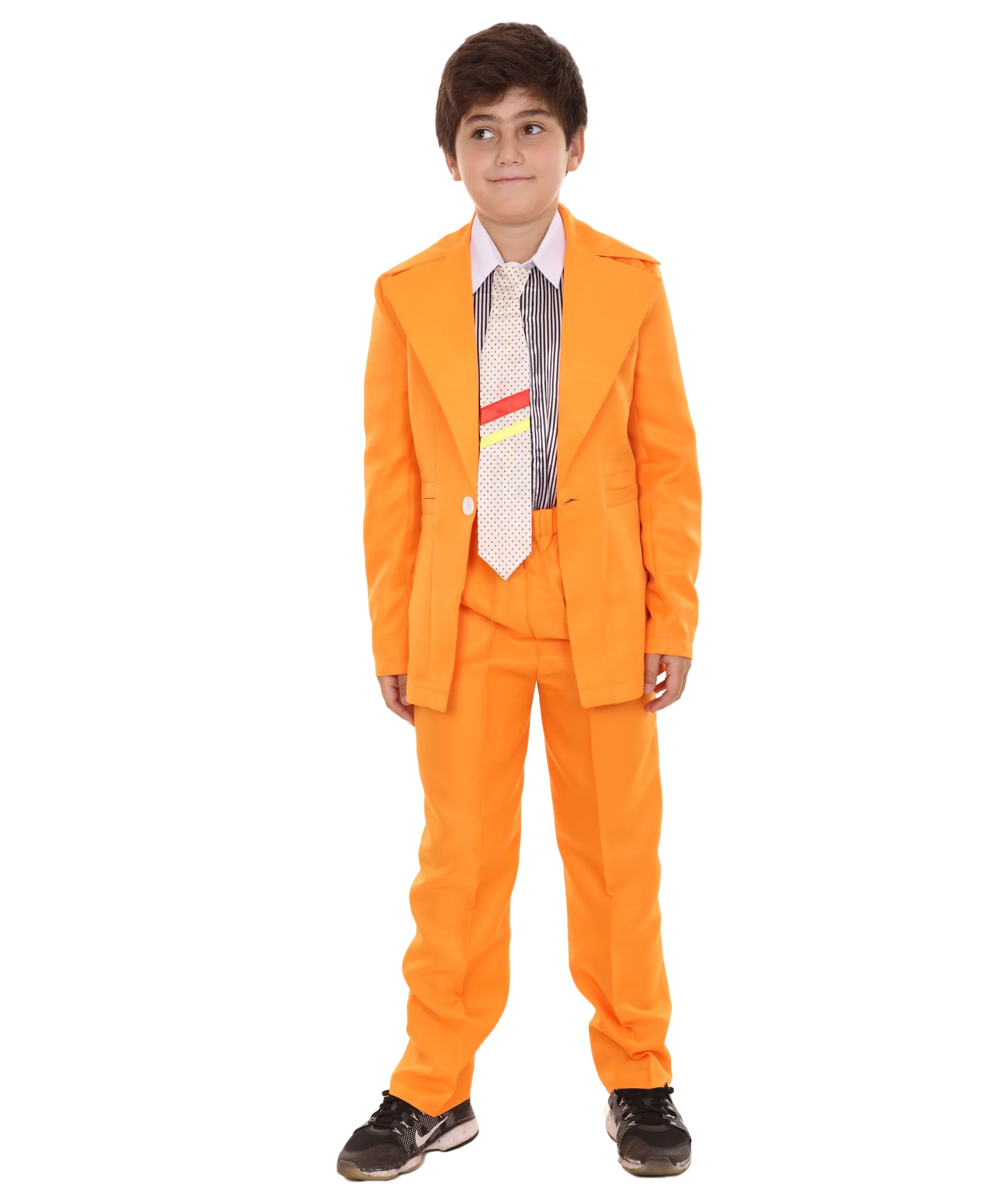 HPO Teen's Deluxe Pop Star Orange Color Costume