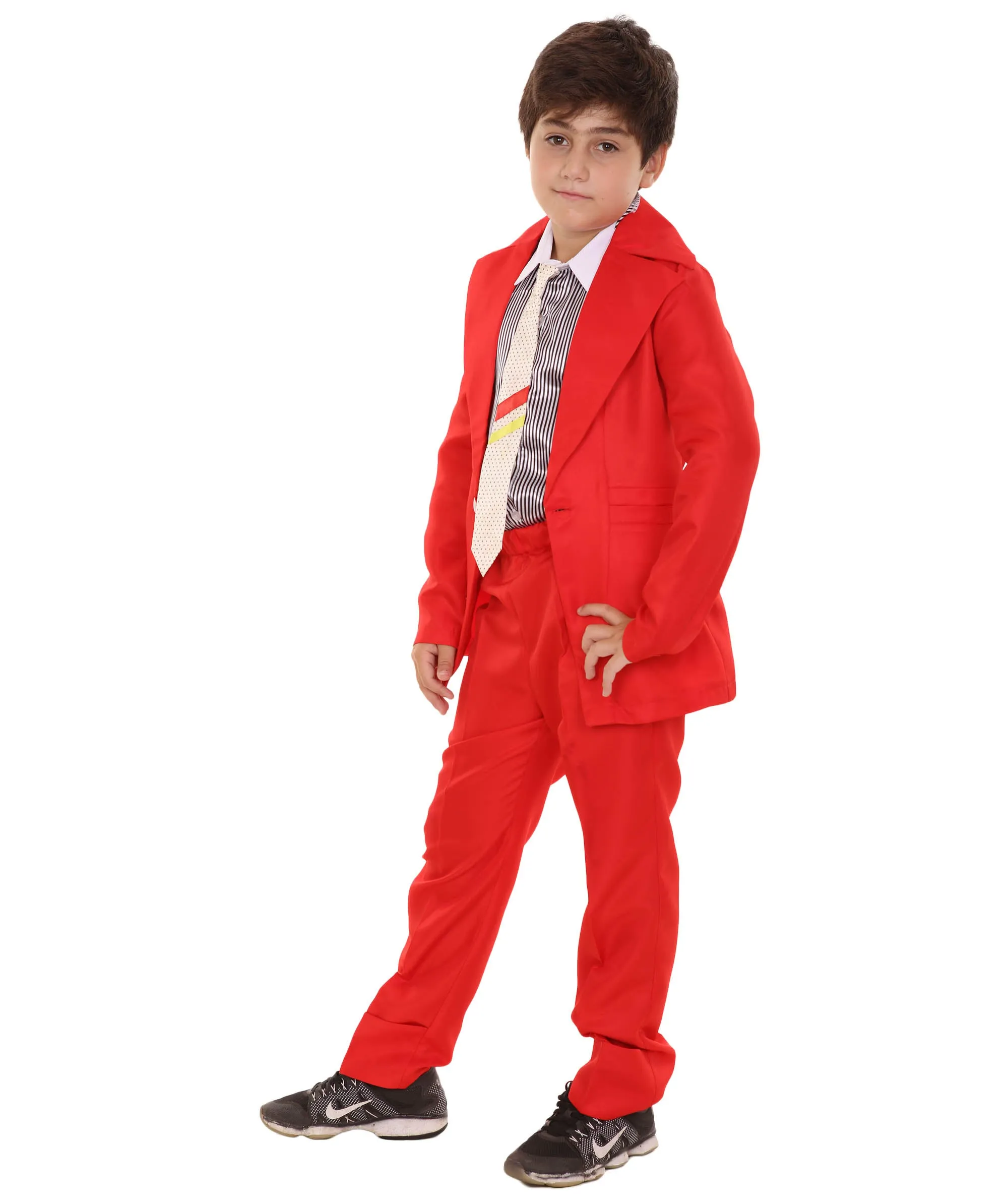 HPO Teen's Deluxe Pop Star Red Color Costume