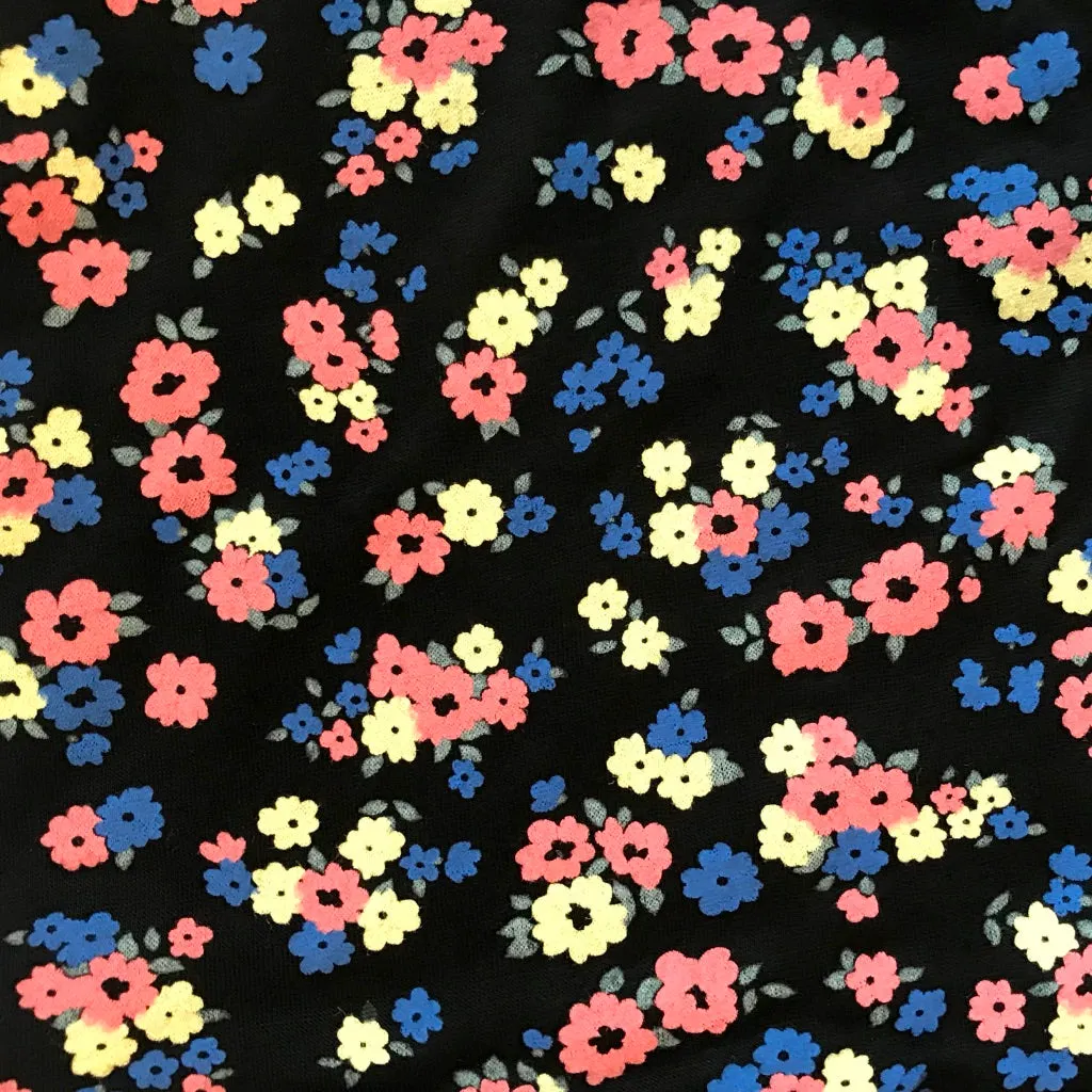 Pretty Chemo Double Sided Bright & Black Floral Headscarf