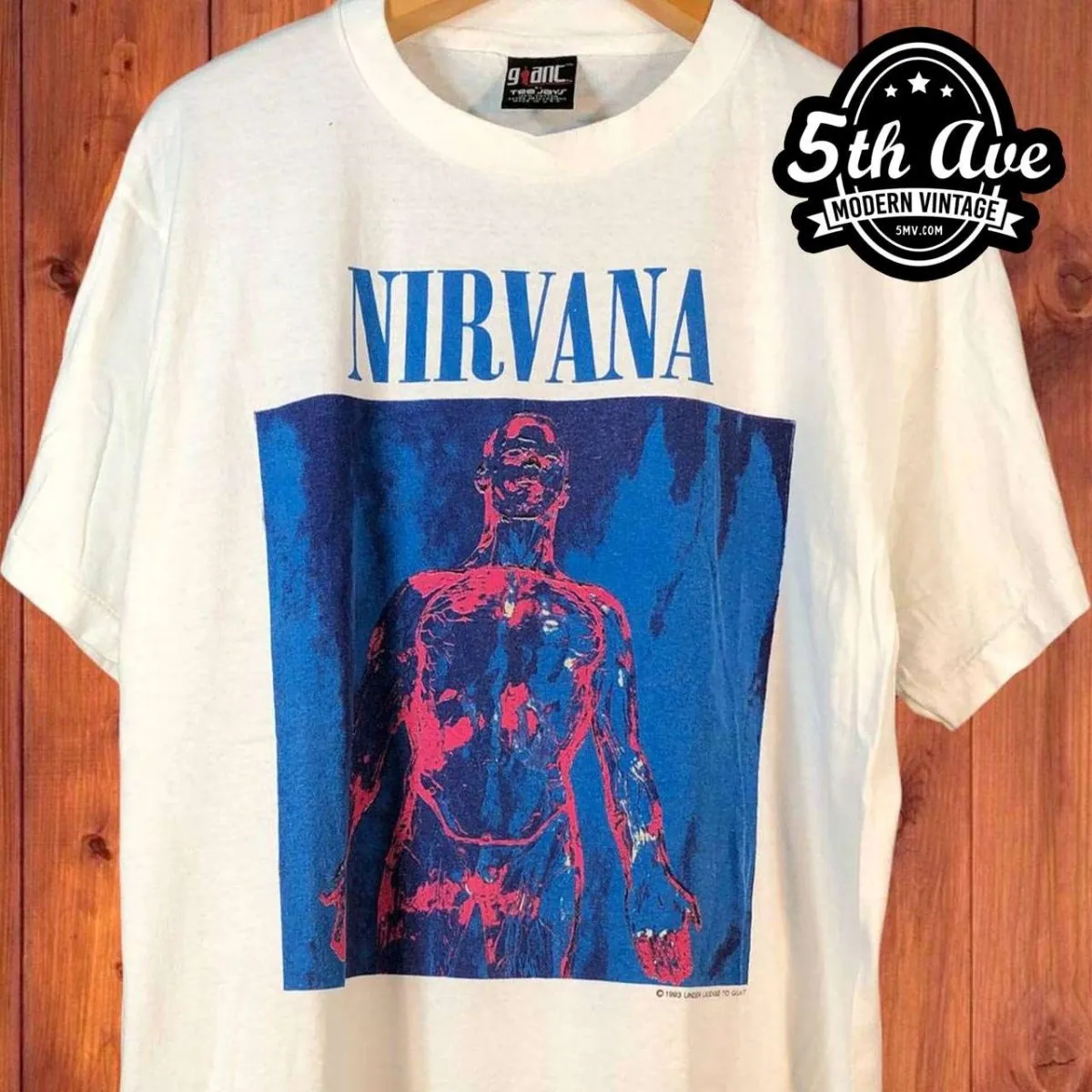 Pure Sliver: Nirvana White Single Stitch t shirt