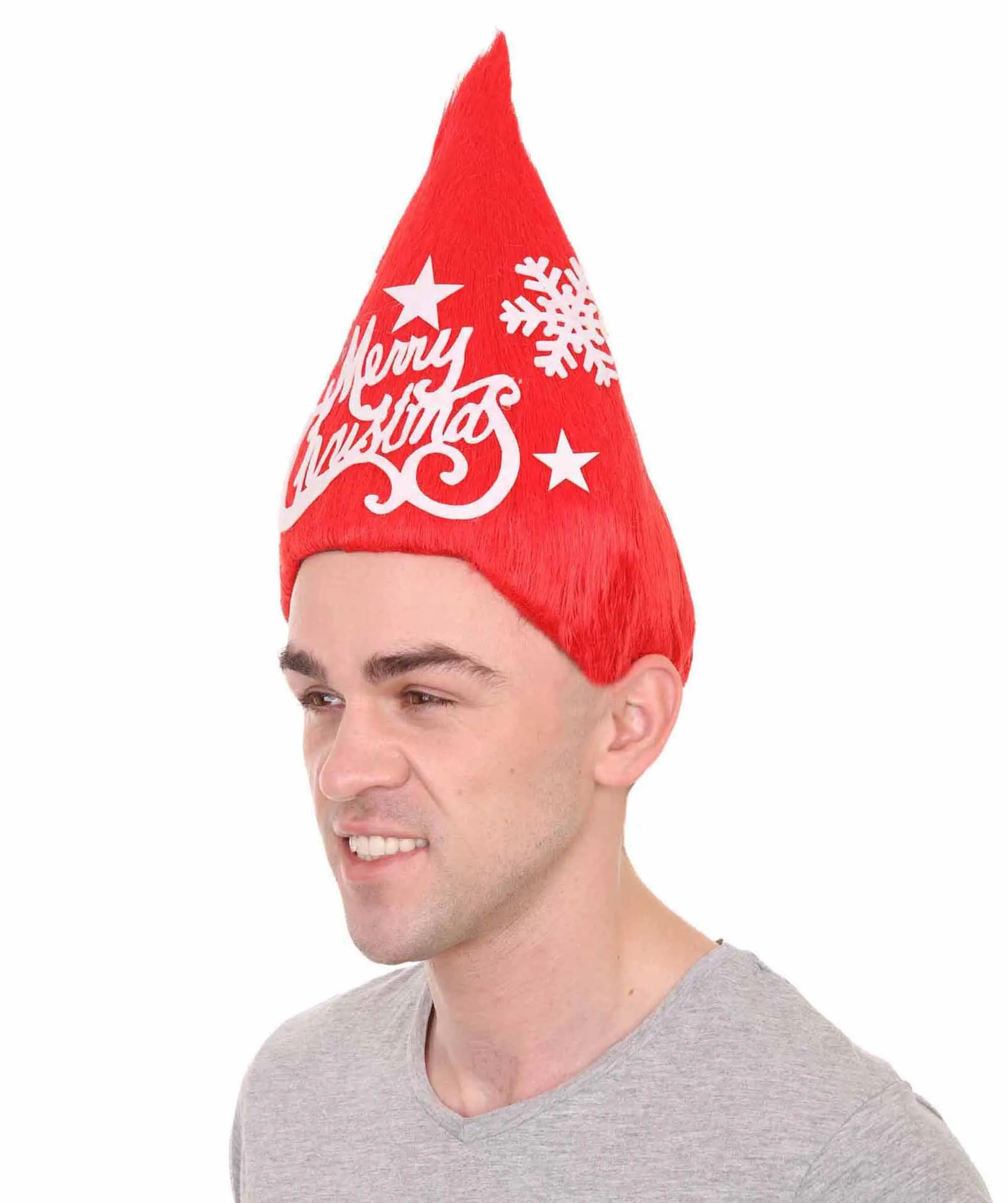 Red Merry Christmas Tree Unisex Wig | Premium Breathable Capless Cap