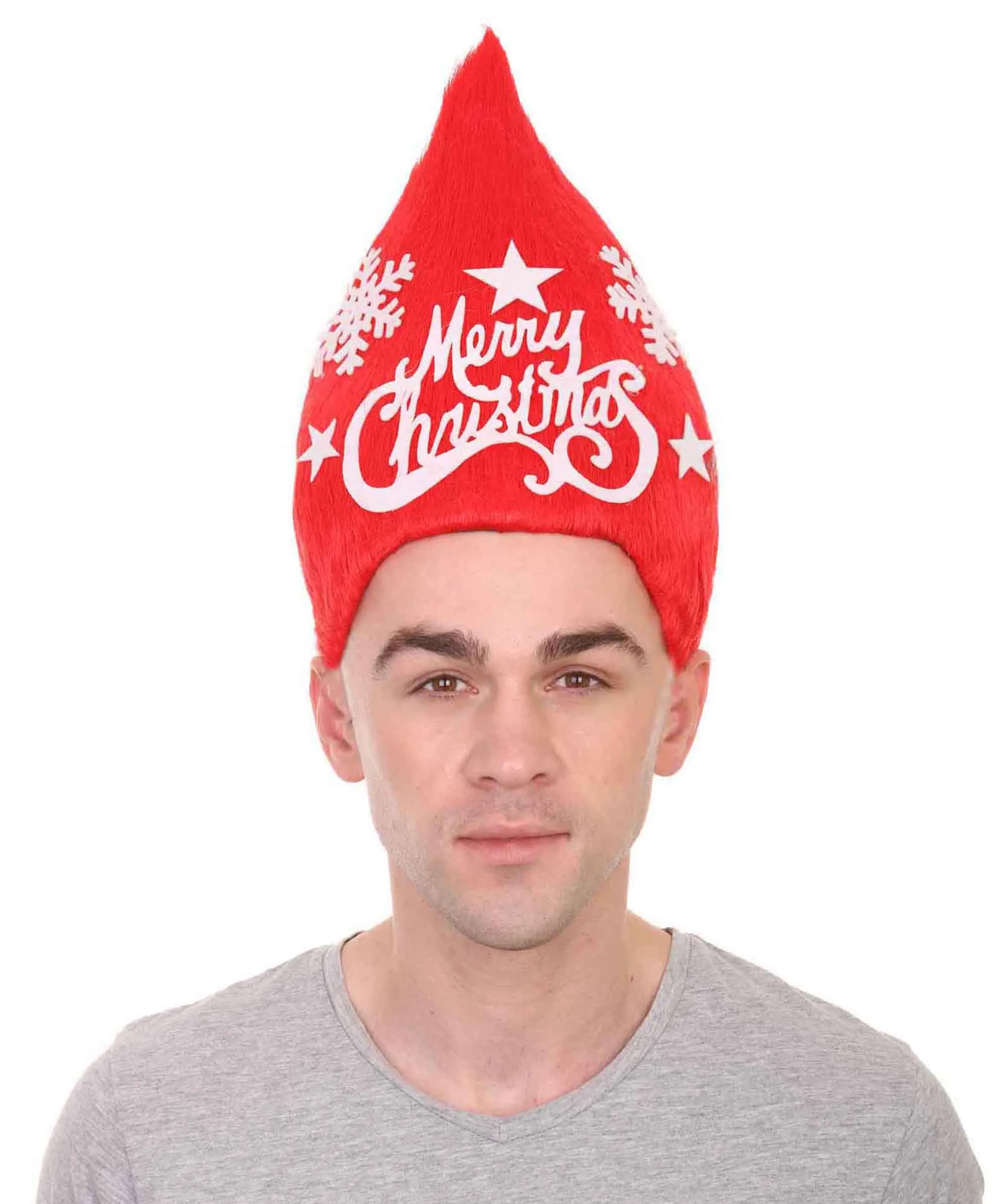 Red Merry Christmas Tree Unisex Wig | Premium Breathable Capless Cap