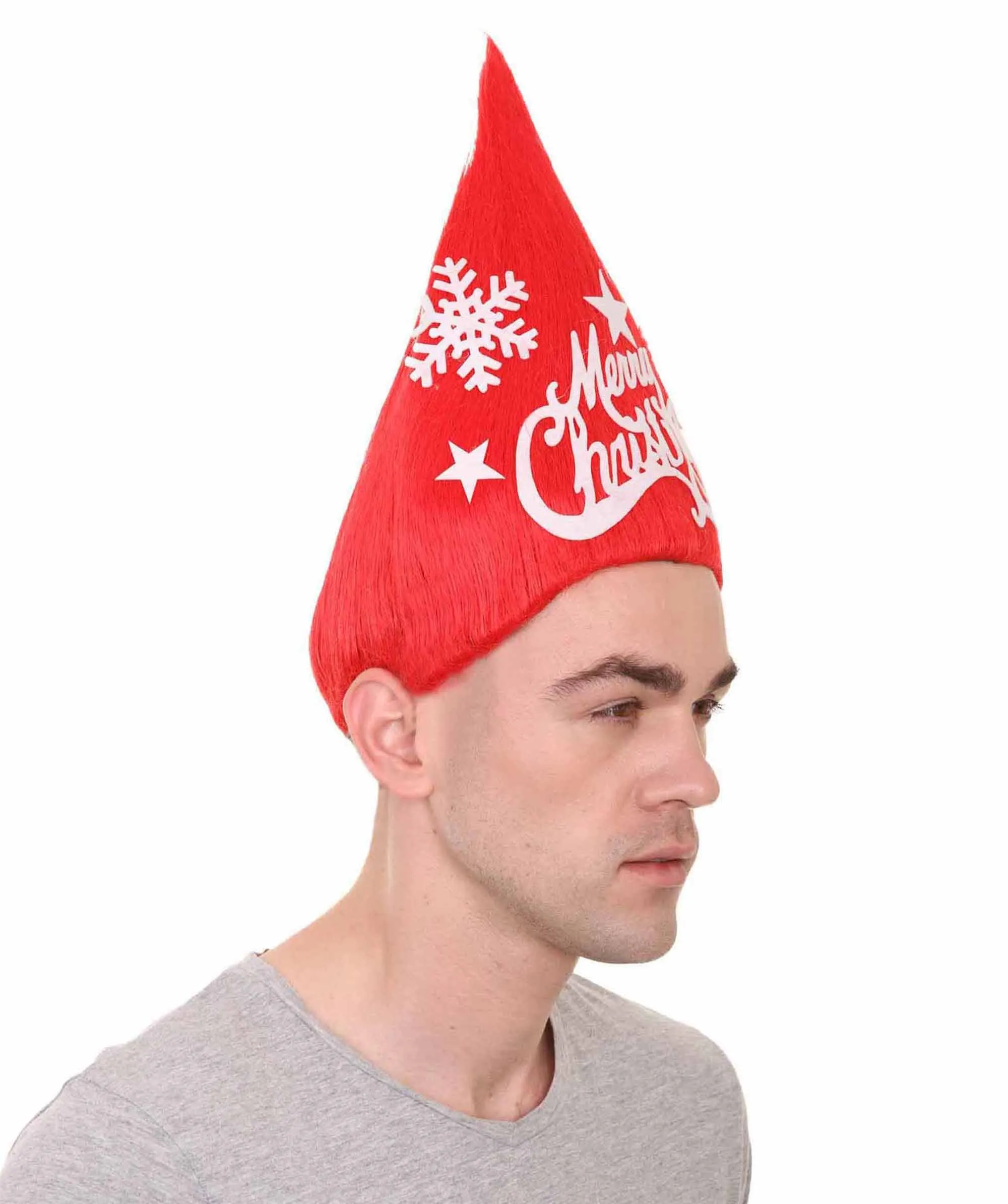 Red Merry Christmas Tree Unisex Wig | Premium Breathable Capless Cap