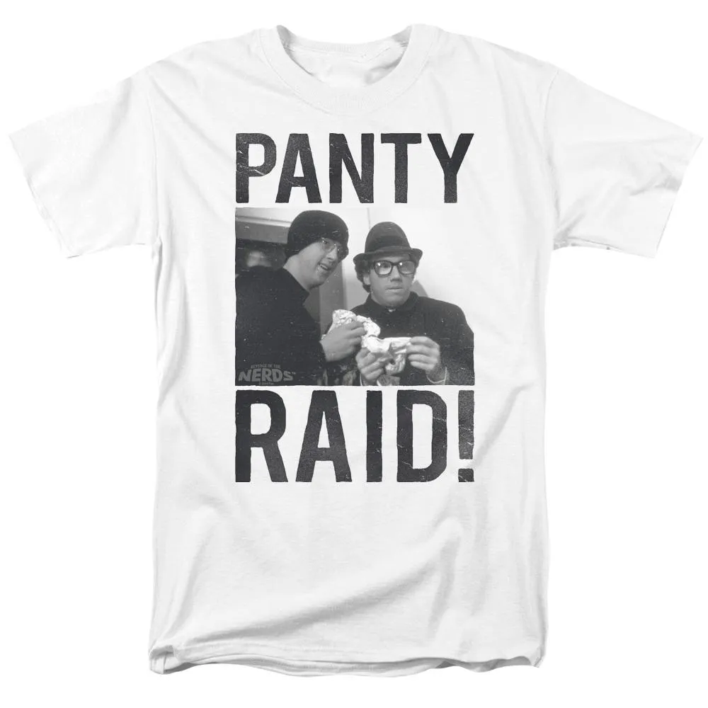 Revenge Of The Nerds Panty Raid Mens T Shirt White