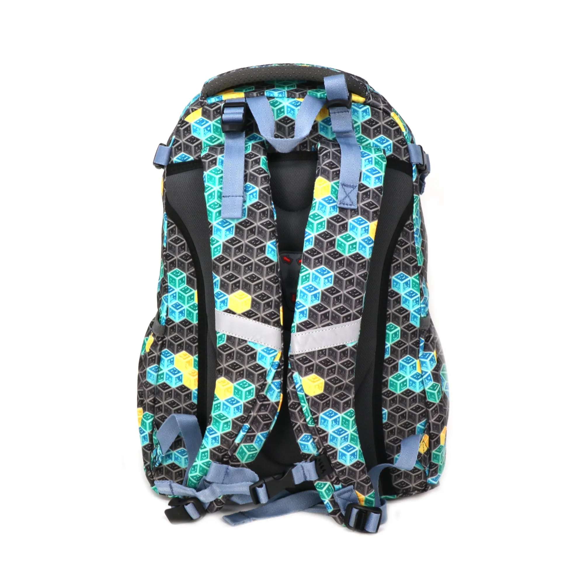 Smily Kiddos Teen backpack Black & Future Green