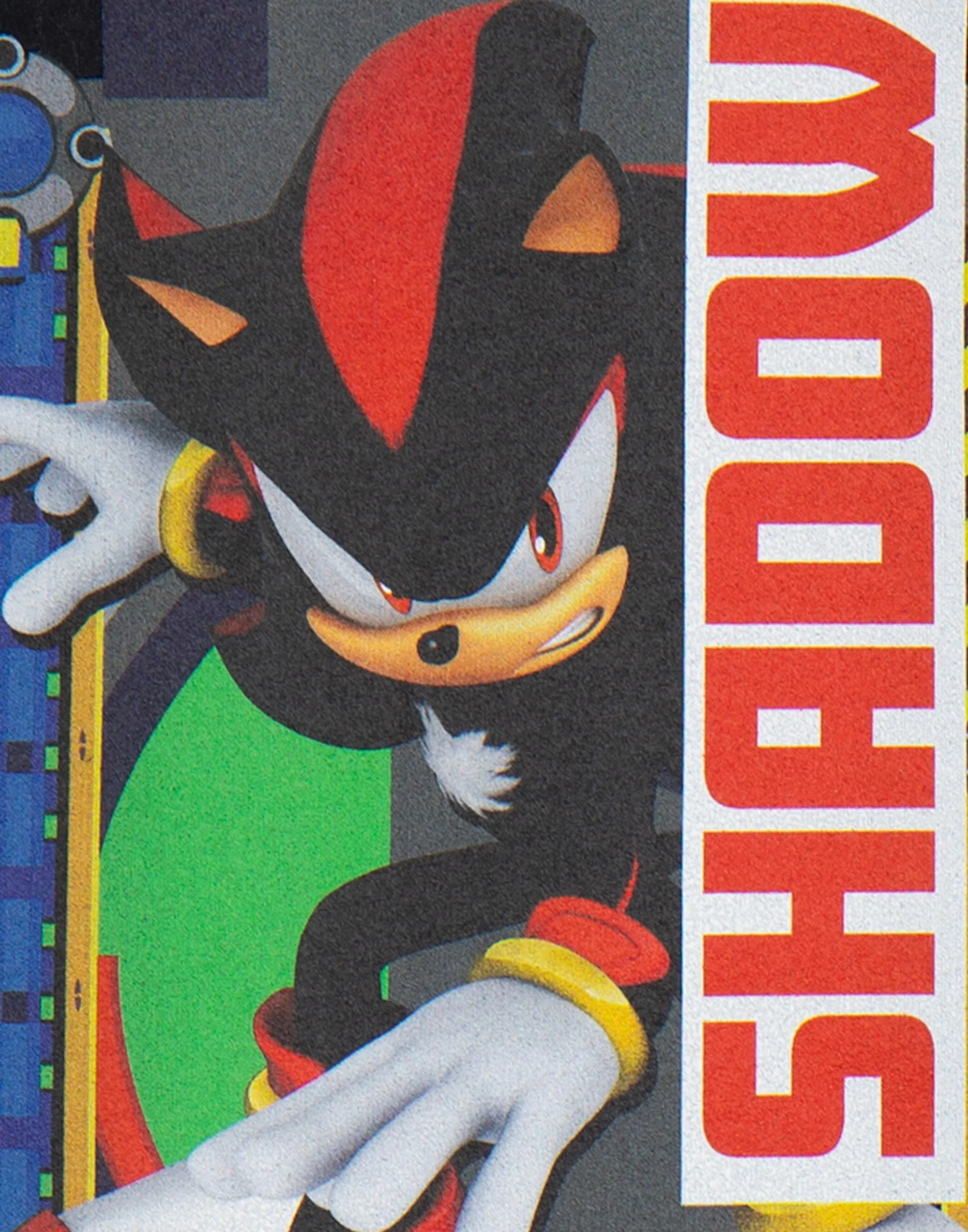 Sonic The Hedgehog Boys Black Shadow Character Print T-Shirt