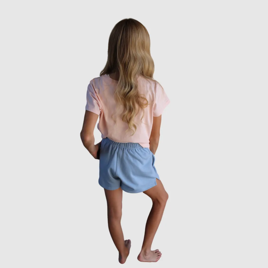 SYDNEY SHORTS IN SOFT CHAMBRAY BLUE