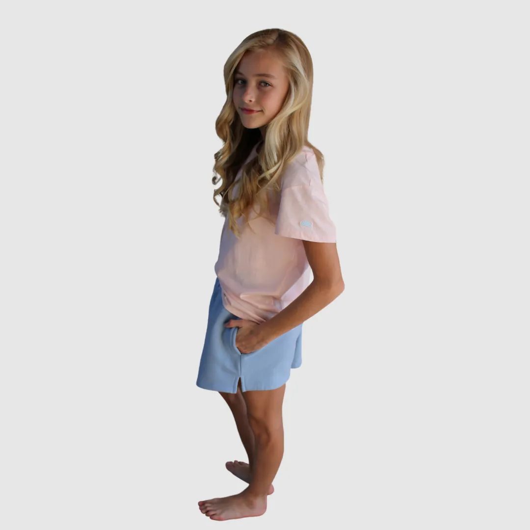 SYDNEY SHORTS IN SOFT CHAMBRAY BLUE