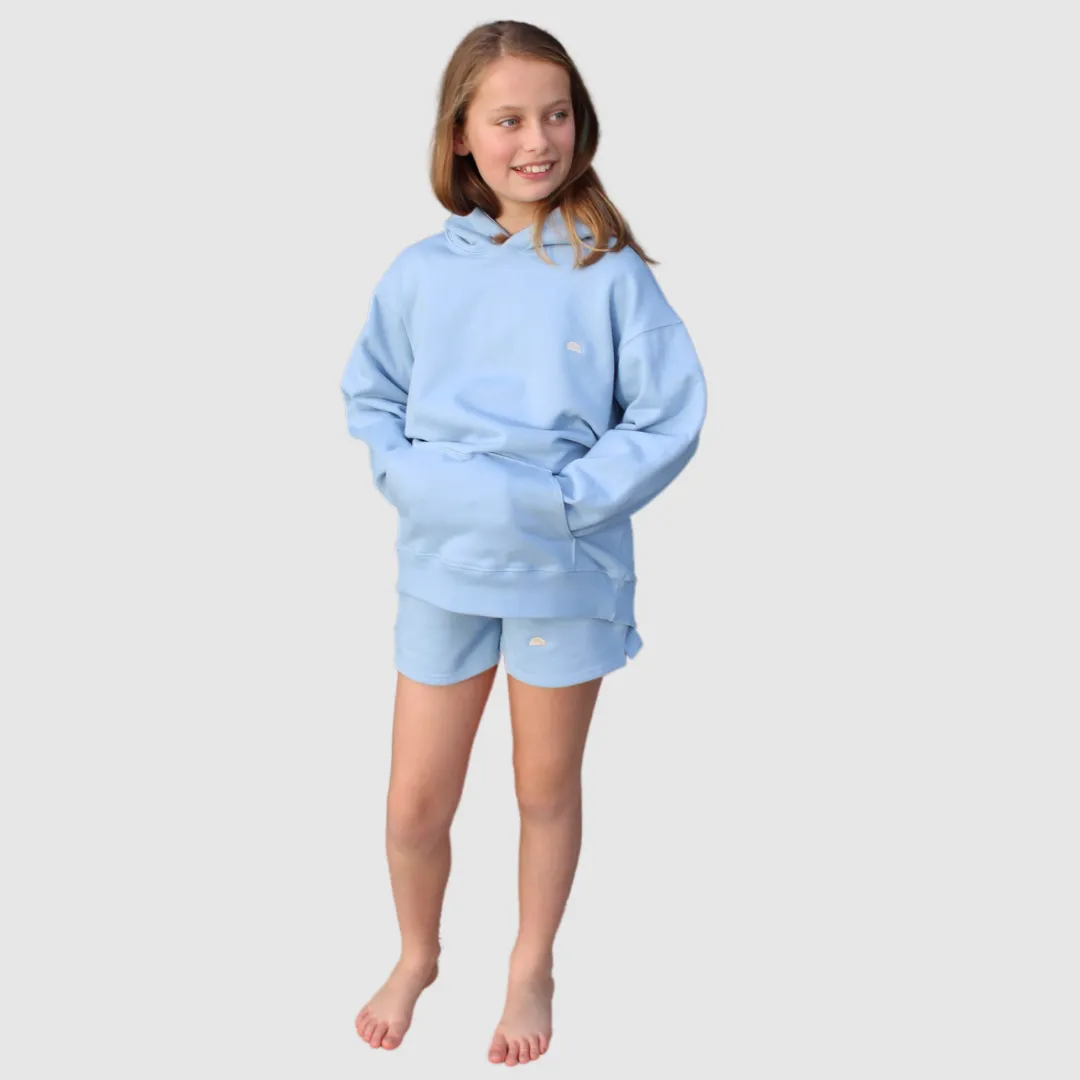 SYDNEY SHORTS SET IN SOFT CHAMBRAY BLUE