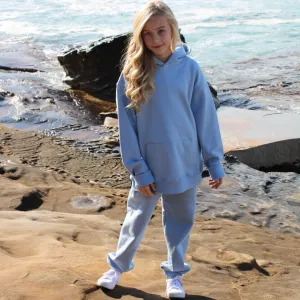 SYDNEY SWEATPANTS SET IN SOFT CHAMBRAY BLUE