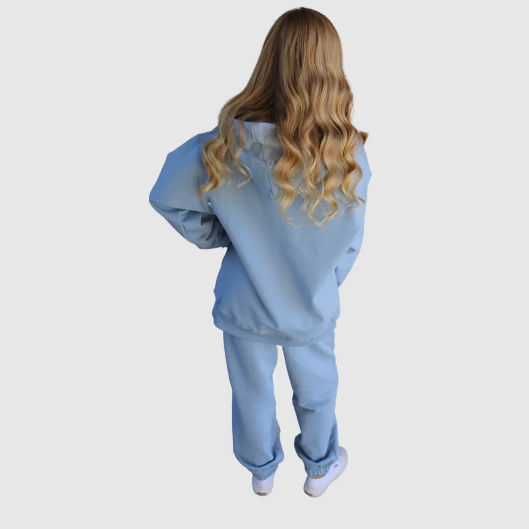 SYDNEY SWEATPANTS SET IN SOFT CHAMBRAY BLUE