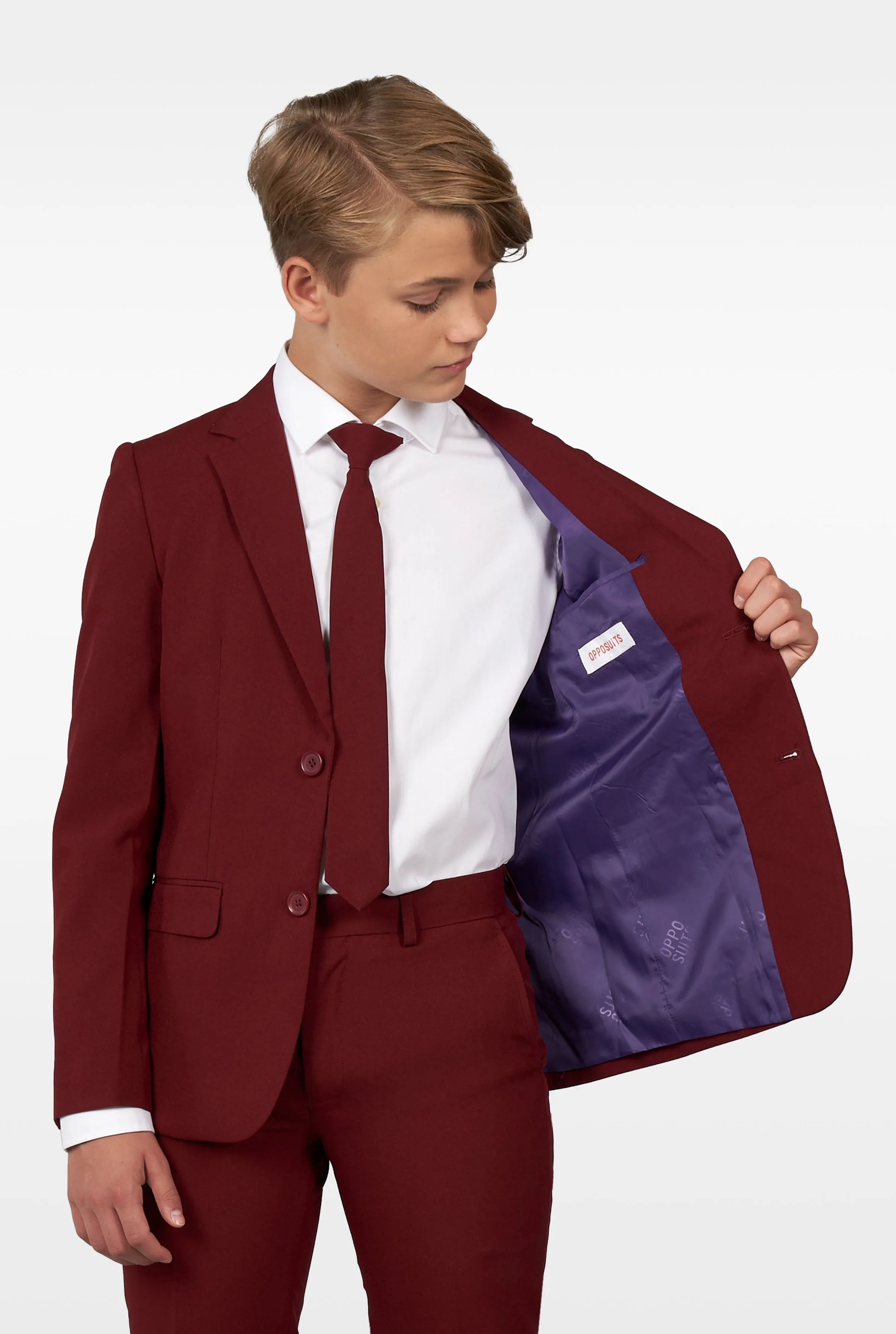 TEEN BOYS Blazing Burgundy Tux or Suit