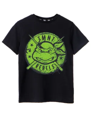 Teenage Mutant Ninja Turtles Boys Turtle Rebels Black Short-Sleeved T-Shirt