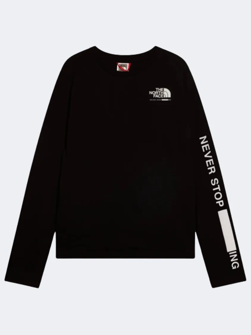 The North Face Teen Graphic Kids Lifestyle Long Sleeve Black