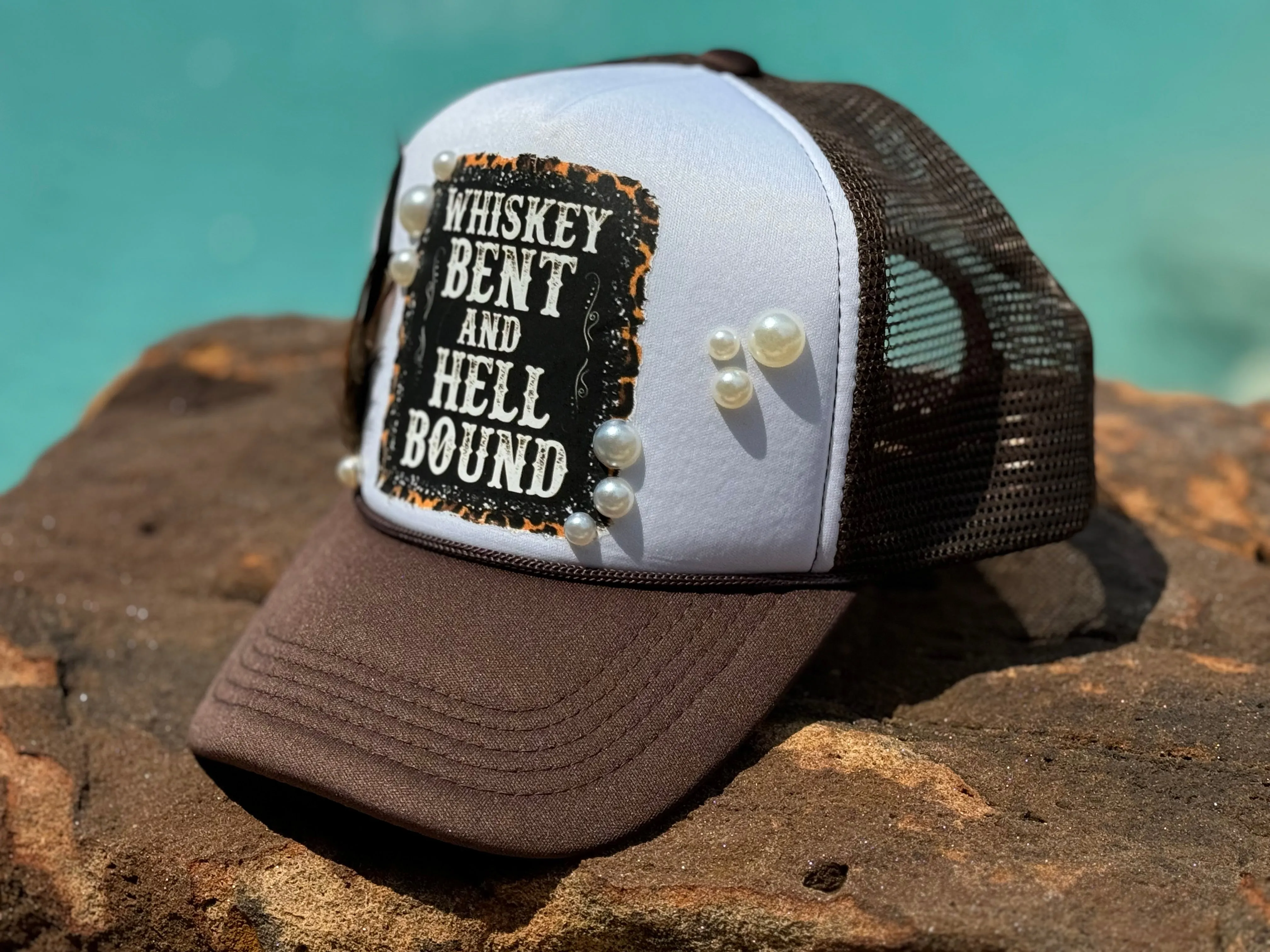 Whiskey Bent & Hell Bound Trucker Hat