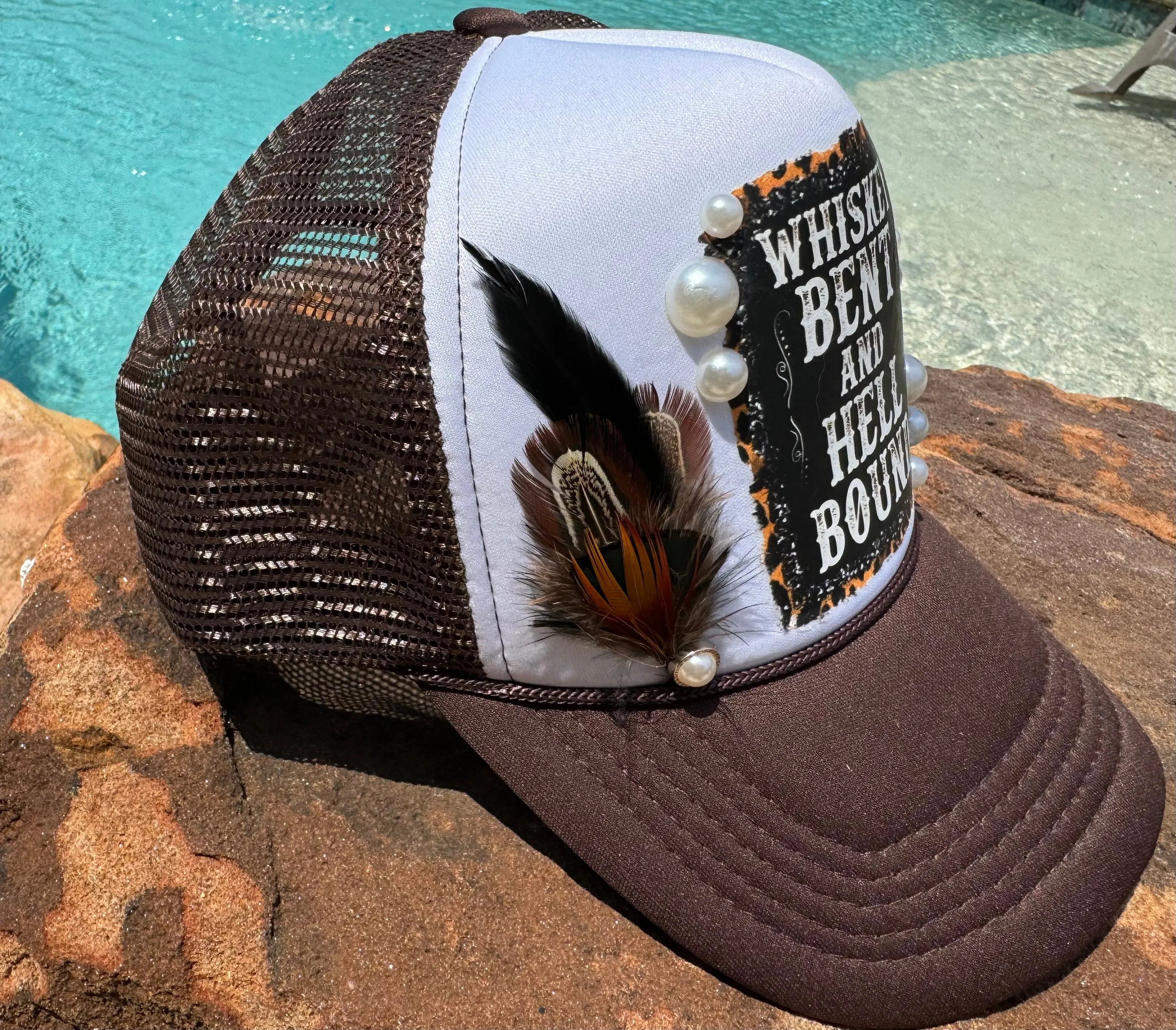 Whiskey Bent & Hell Bound Trucker Hat