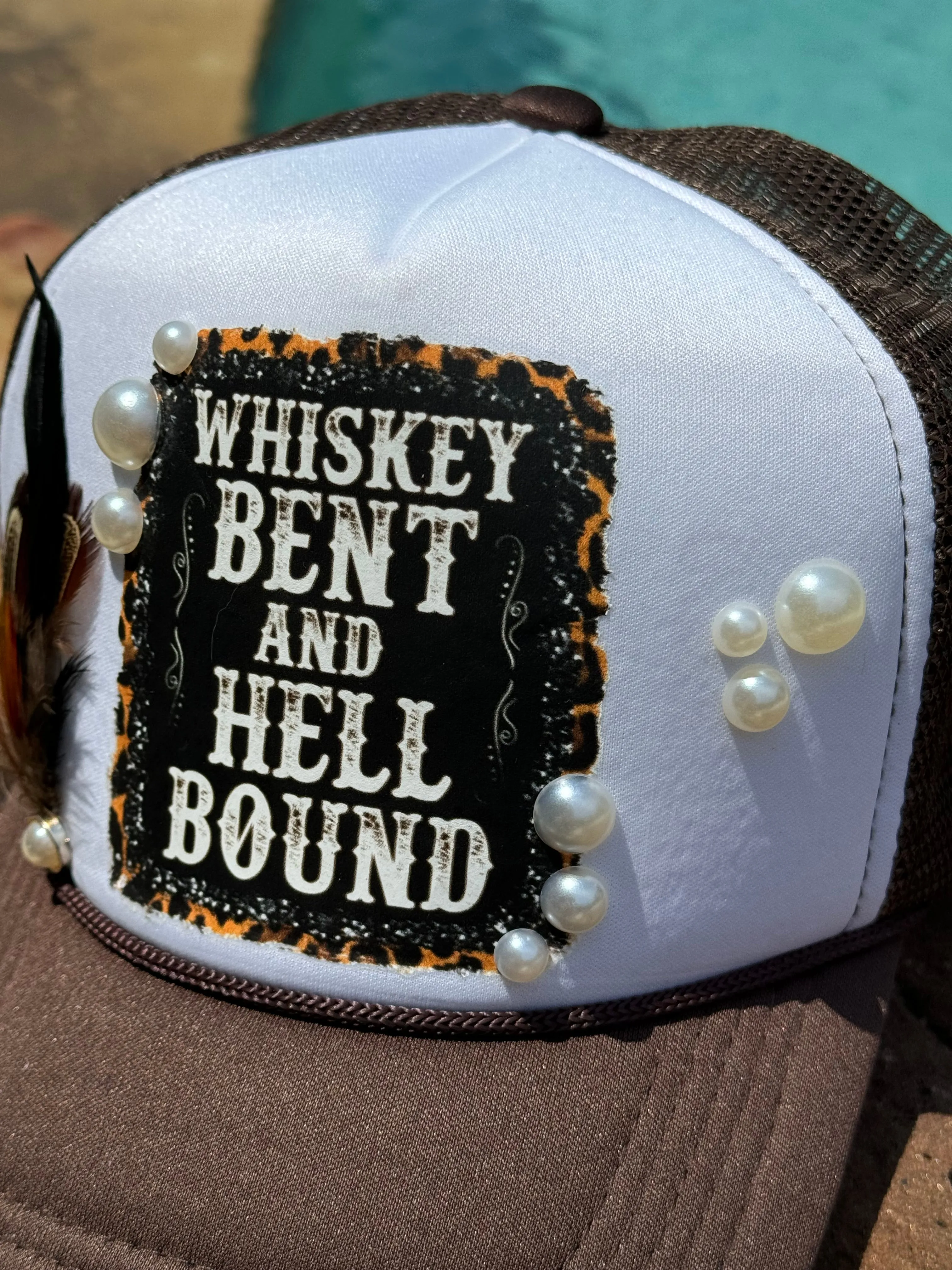 Whiskey Bent & Hell Bound Trucker Hat