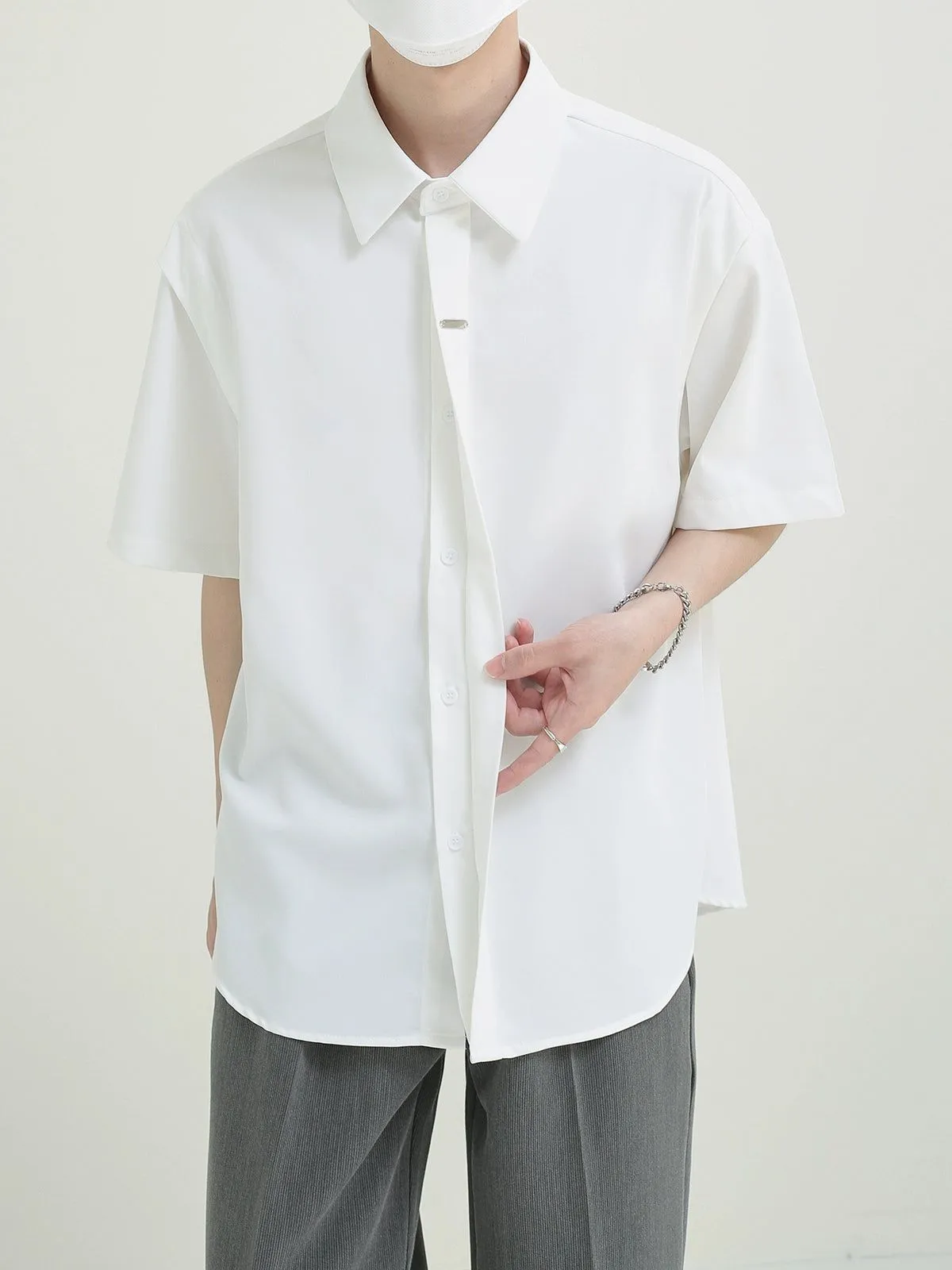 Zhou Relaxed Fit Neat Shirt